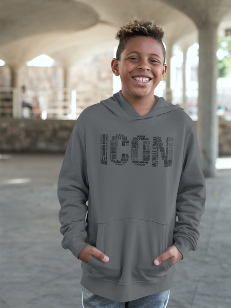 Namesake (Black Font) Kids Hoodie