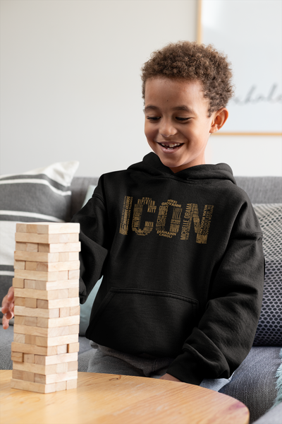 Namesake (Gold Font) Kids Hoodie